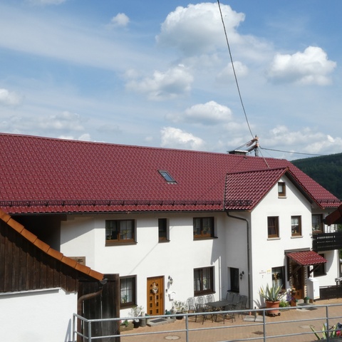 Sitzgruppe im Aussenbereich für alle Feriengäste